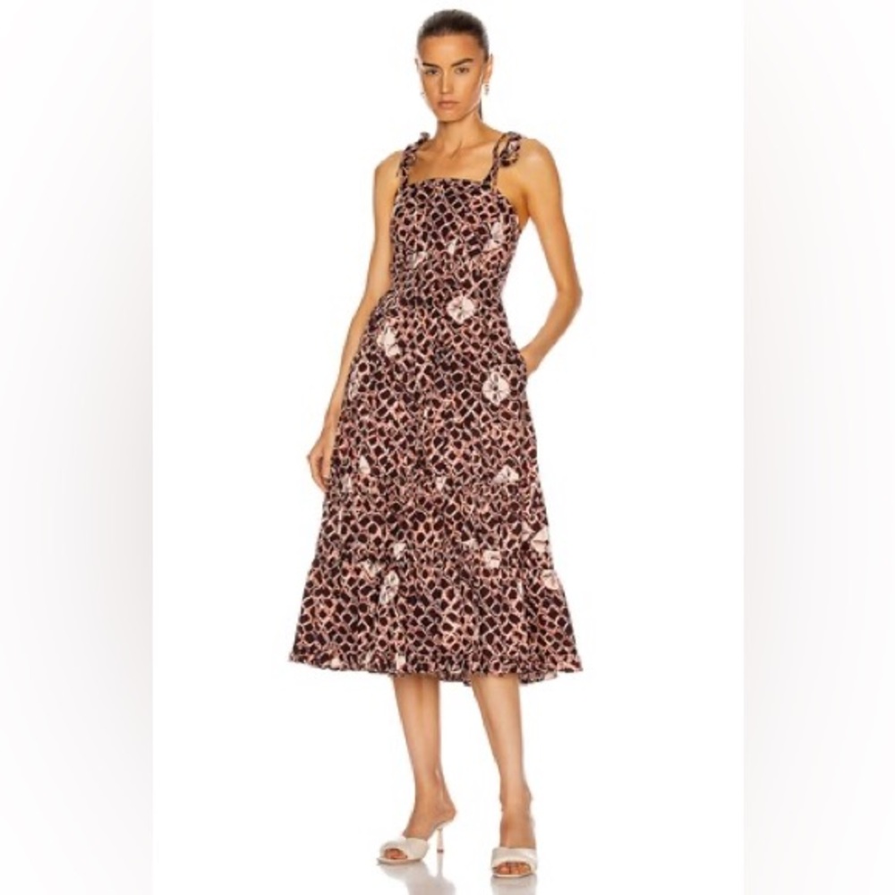 Ulla Johnson Eryn Dress size 4. Henna pattern